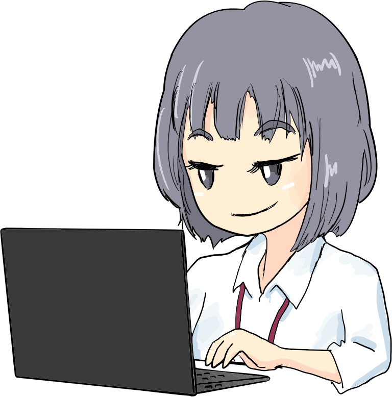 Girl Using Laptop By dadaworks