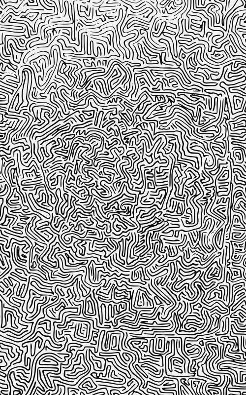 curly labyrinth pattern