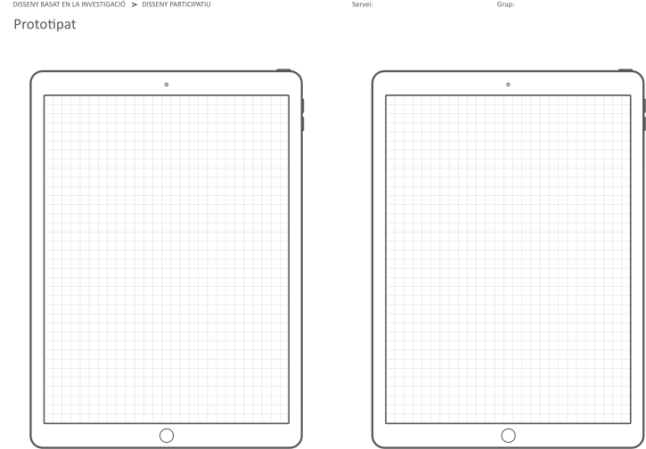 ux design - tablet template