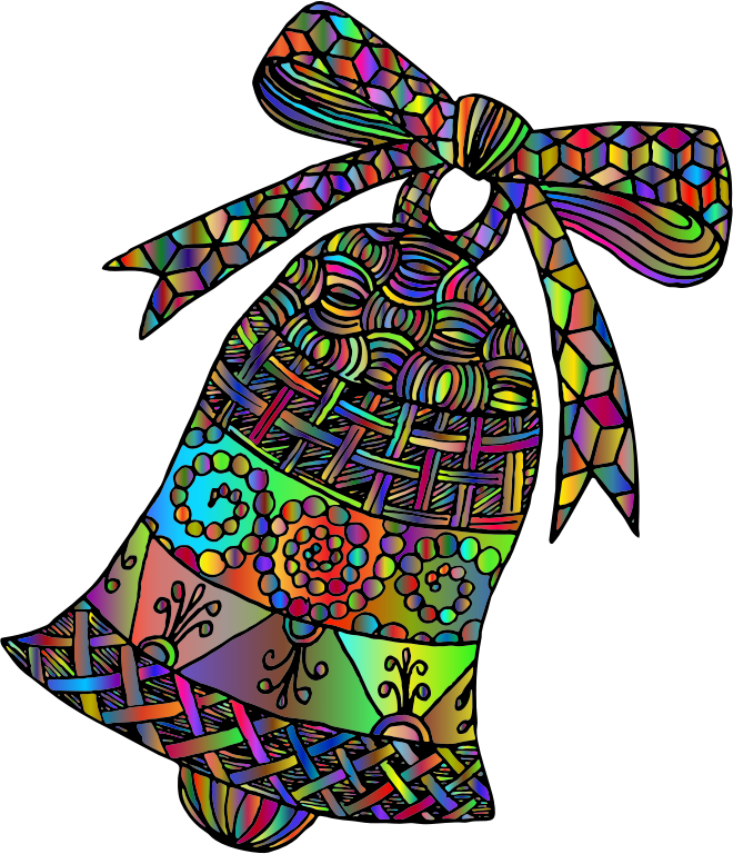 Patterned Bell Line Art By ArtsyBee Polyprismatic