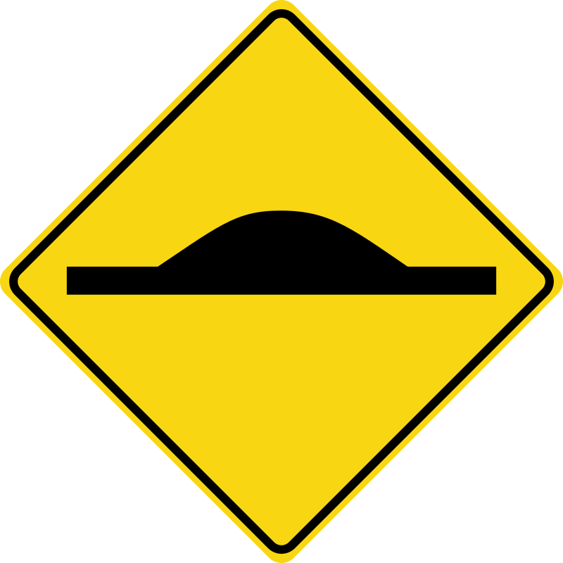 Speed bump (road sign)