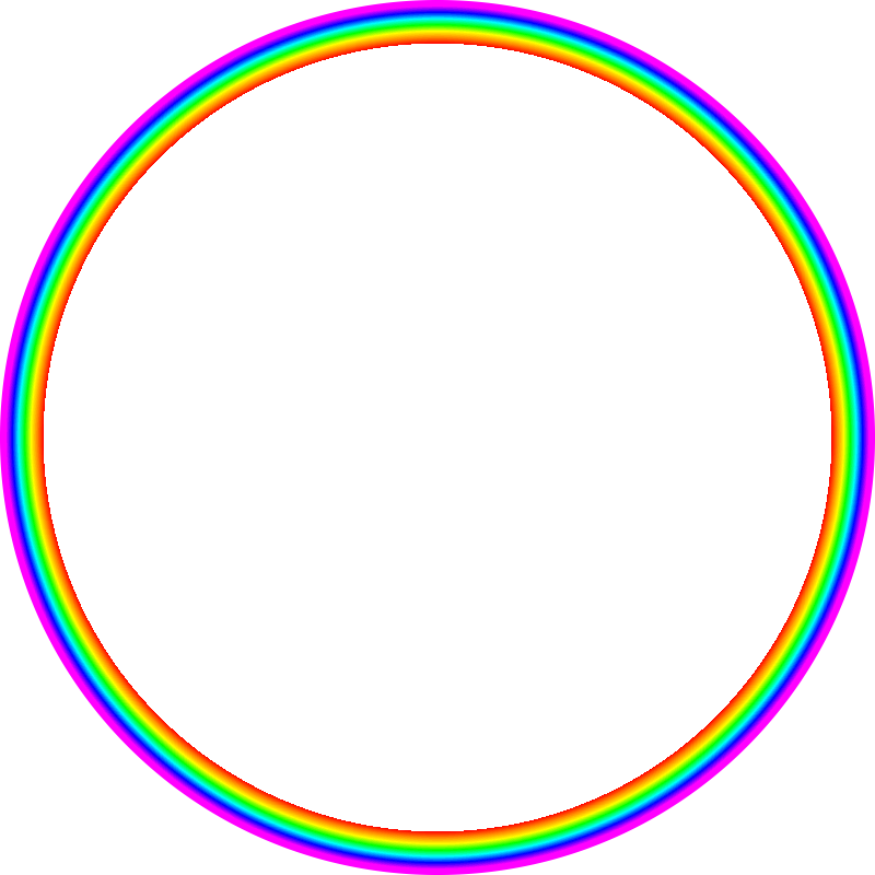 Radial rainbow gradient