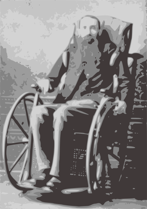 Vintage Wheelchair Guy