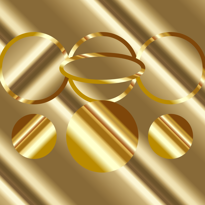 Cool gold gradients
