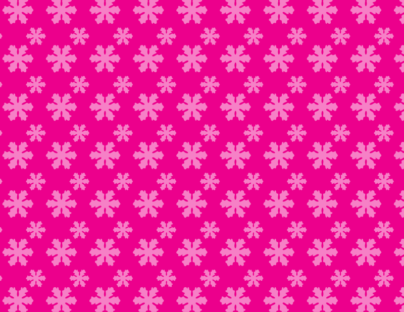 Snowflake pattern pink background
