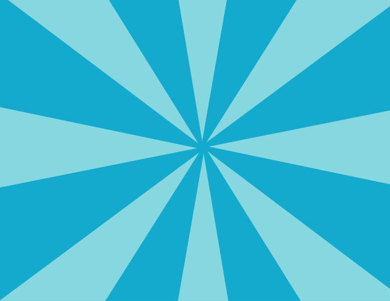 Blue radial stripes