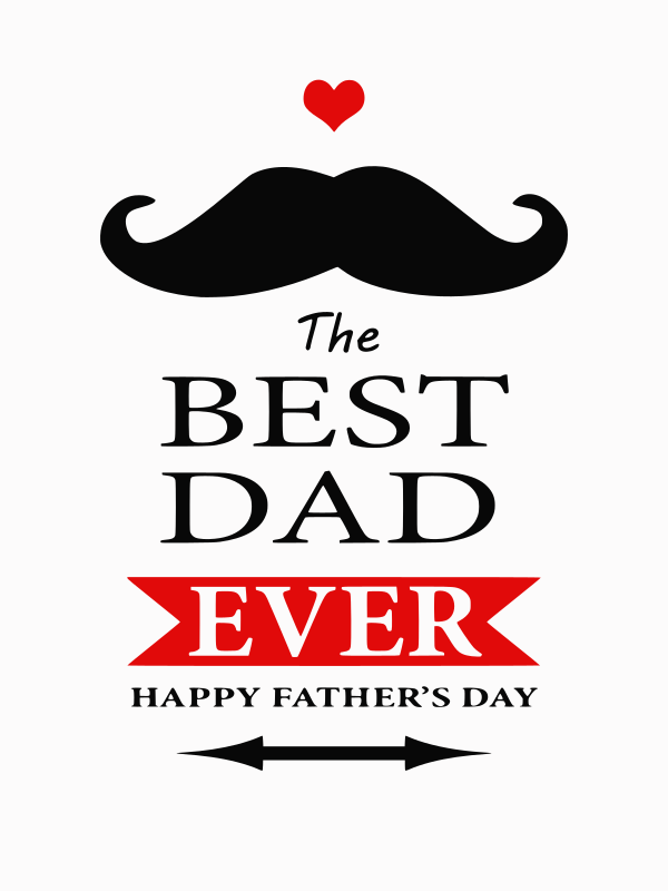 Fathers Day Card Mustache