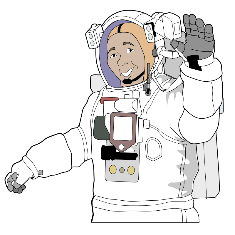 Astronaut iss activity sheet colour remix