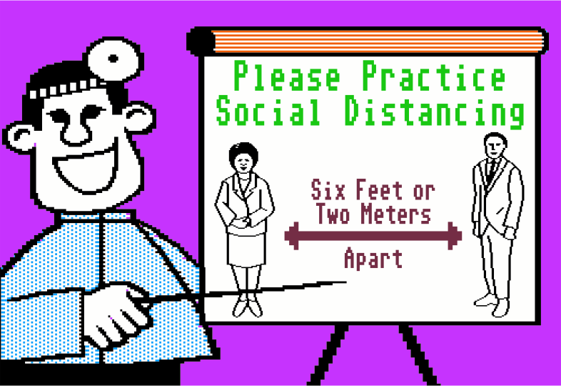 8-Bit Social Distancing