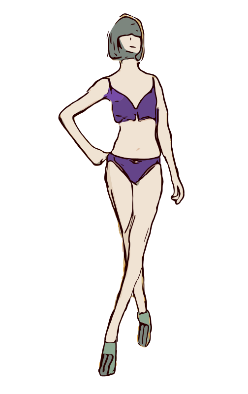 Purple Bikini Lady
