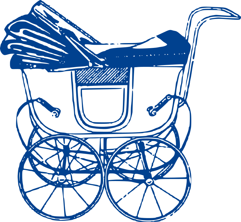 Blue Baby Buggy