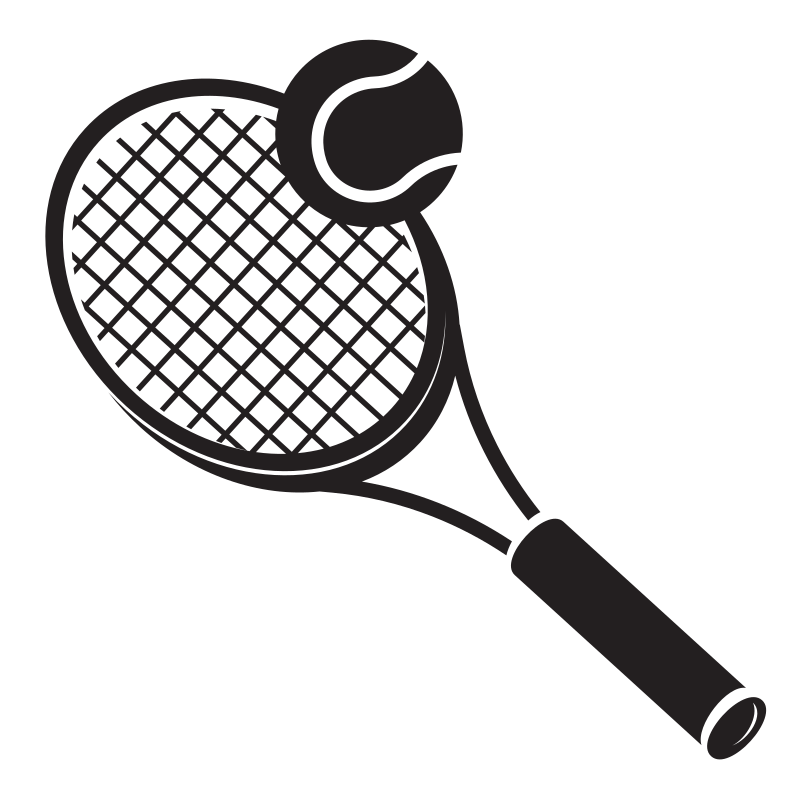 Tennis racket and a ball