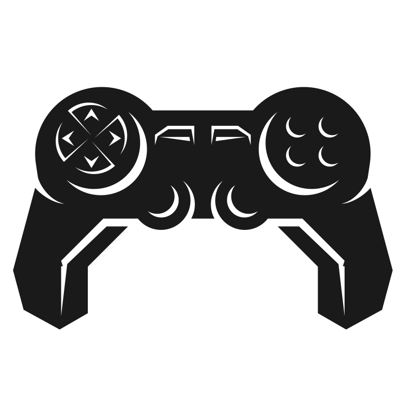 Silhouette of game controller
