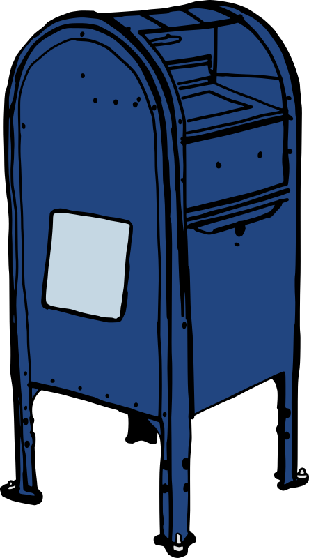 Blue Post Office Box