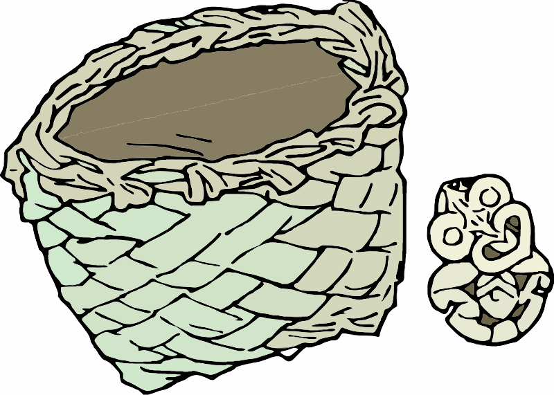A Maori Flax Bag and bone Tiki