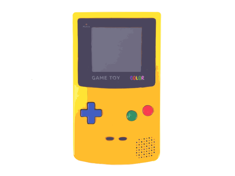 Yellow Video Game System