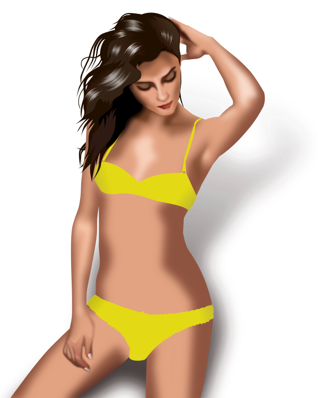 Yellow Bikini Lady