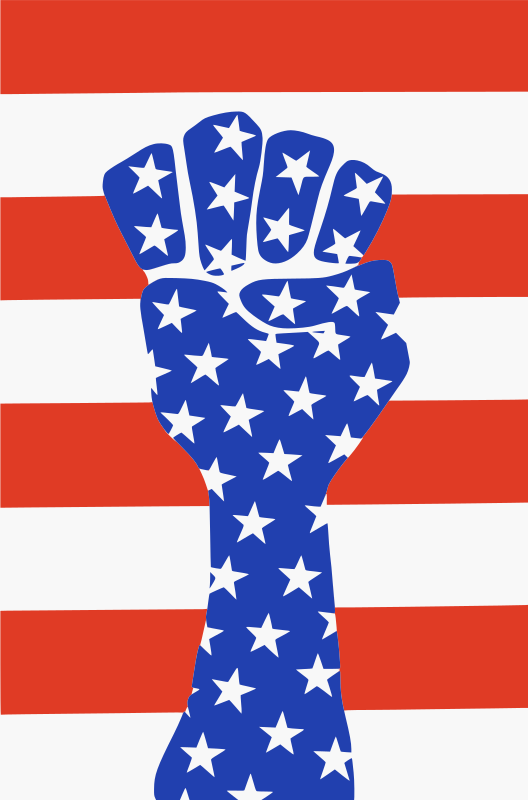Clenched Fist of Stars and Stripes