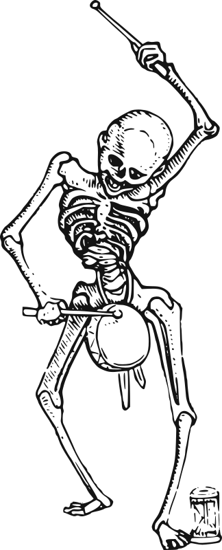 Dance of Death-Skeleton from Holbein