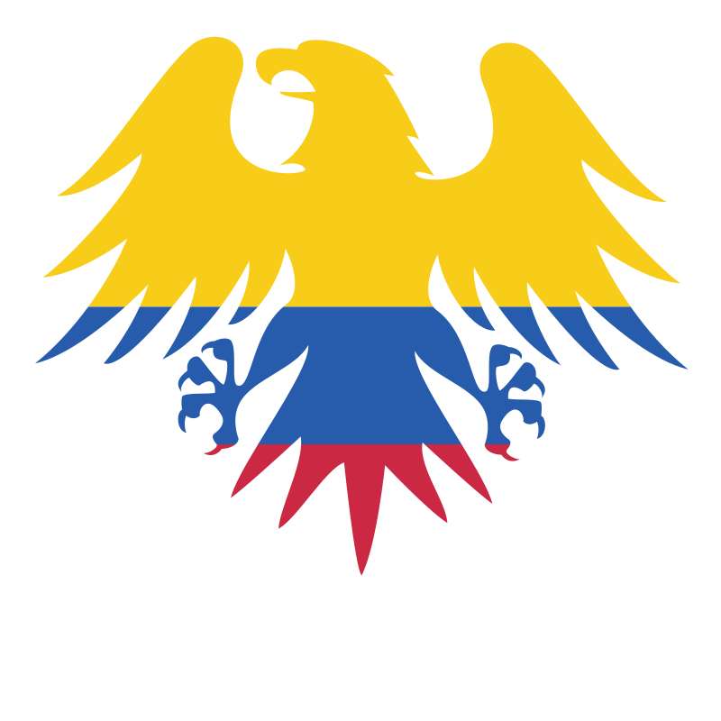 Colombian flag heraldic eagle