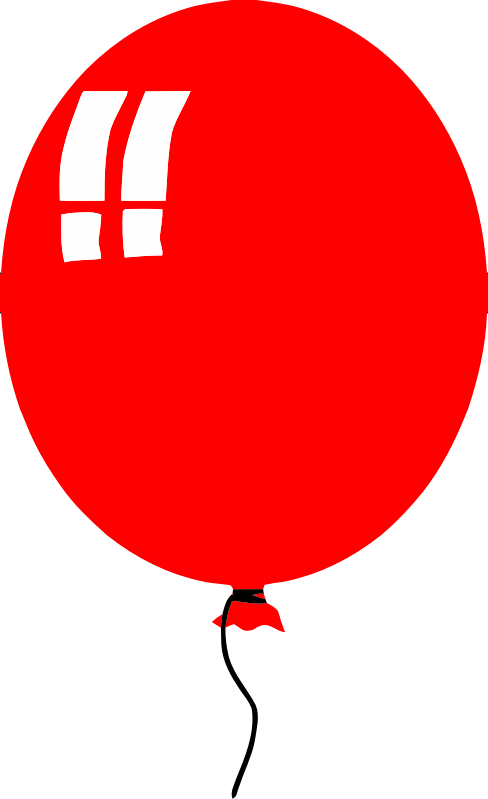 simple balloon - red