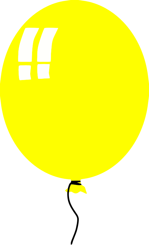 simple balloon - yellow