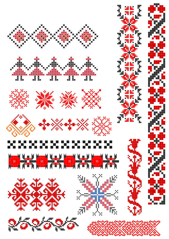 Romanian handmade stitch patterns