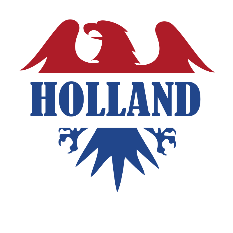 The Netherlands flag heraldic eagle