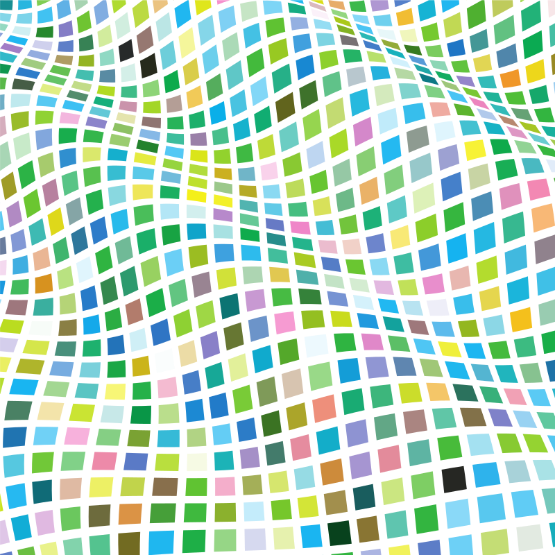 Wavy tiles pattern