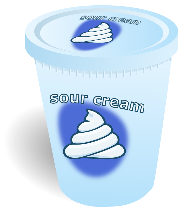 Soured Cream Container