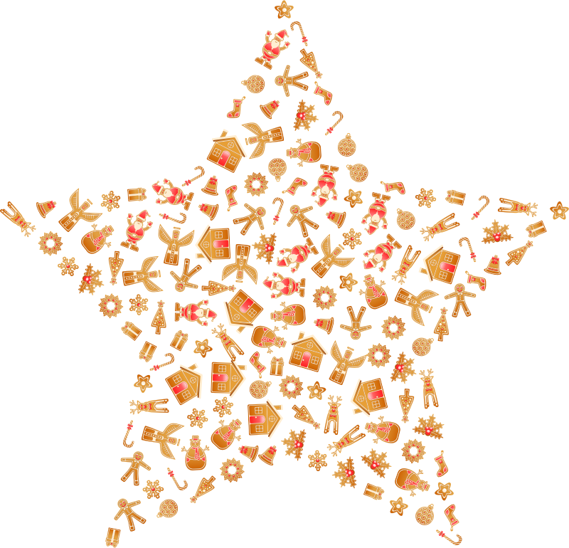 Christmas Gingerbread Star