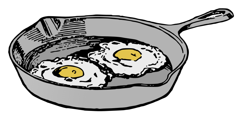 Fry Pan with Eggs