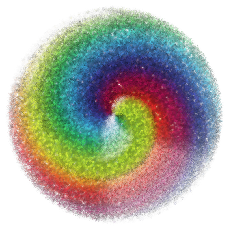 rainbow cube swirl