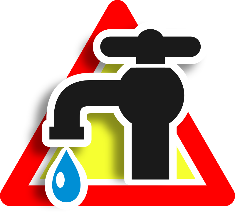 Warning leak icon