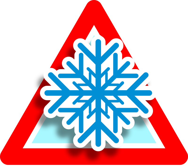 Warning freeze icon