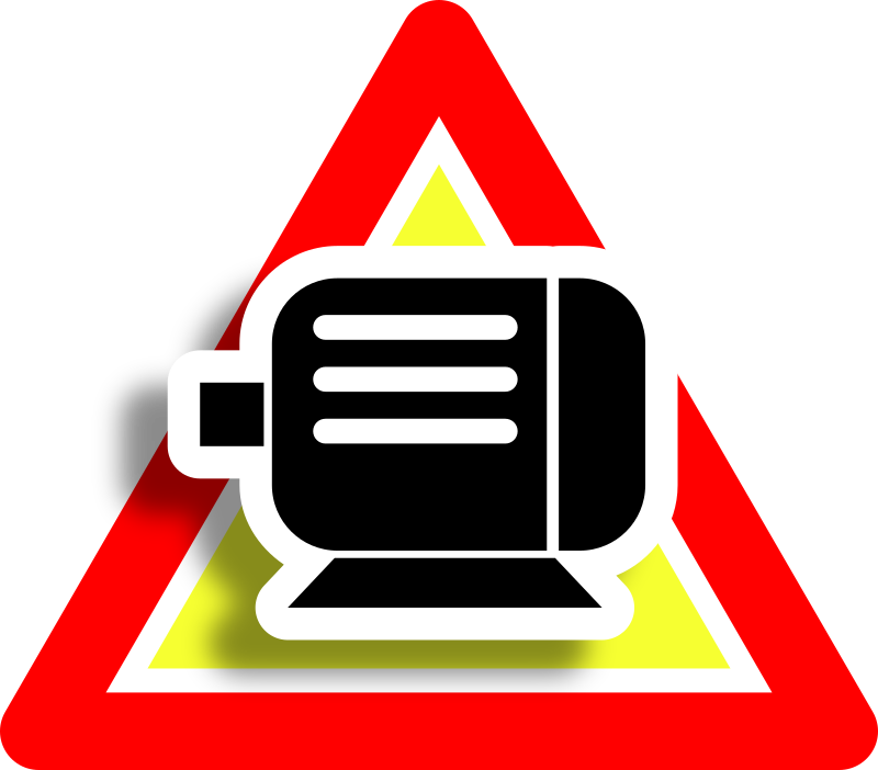 Warning motor icon
