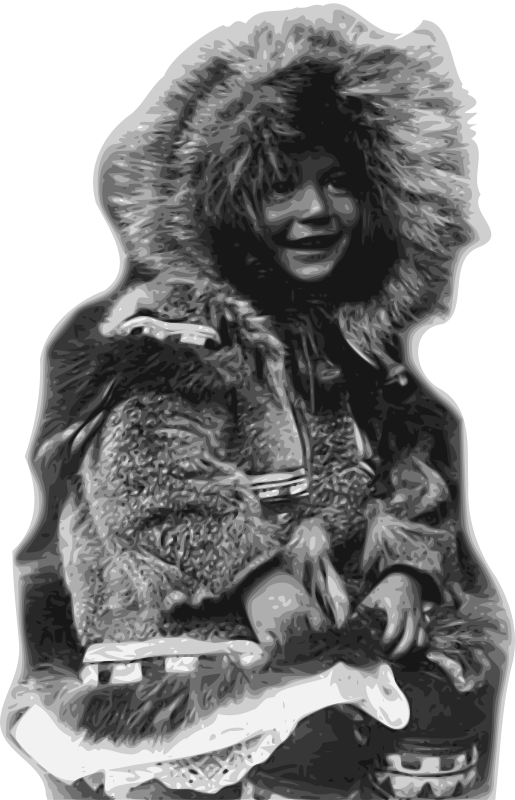 Inuit Child in Fur