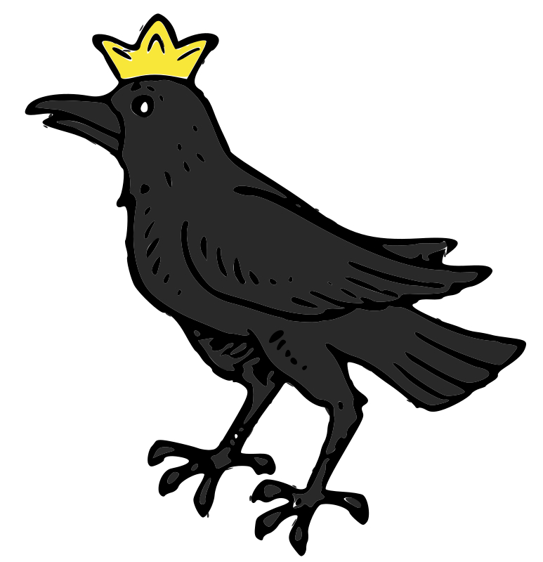 Raven with Crown