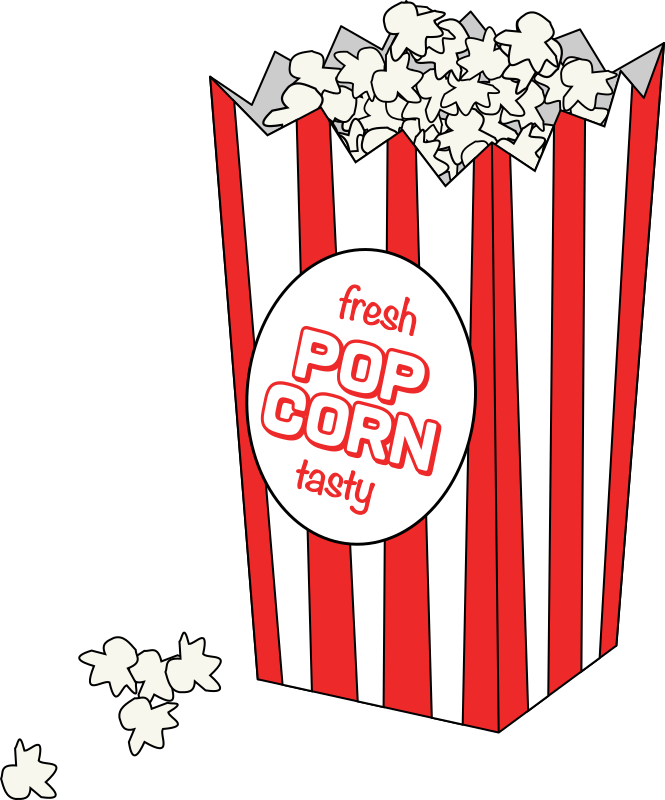 Movie Popcorn with Logo