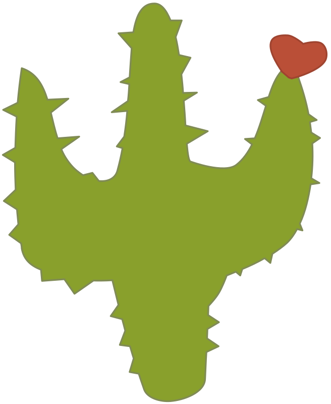 Cactus with Heart - Colour