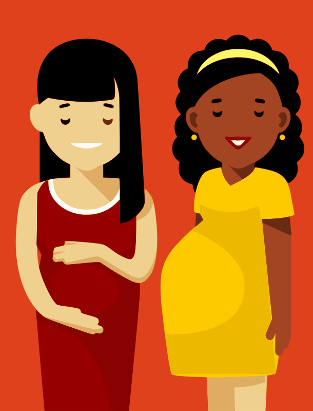 Two Pregnant Women 1