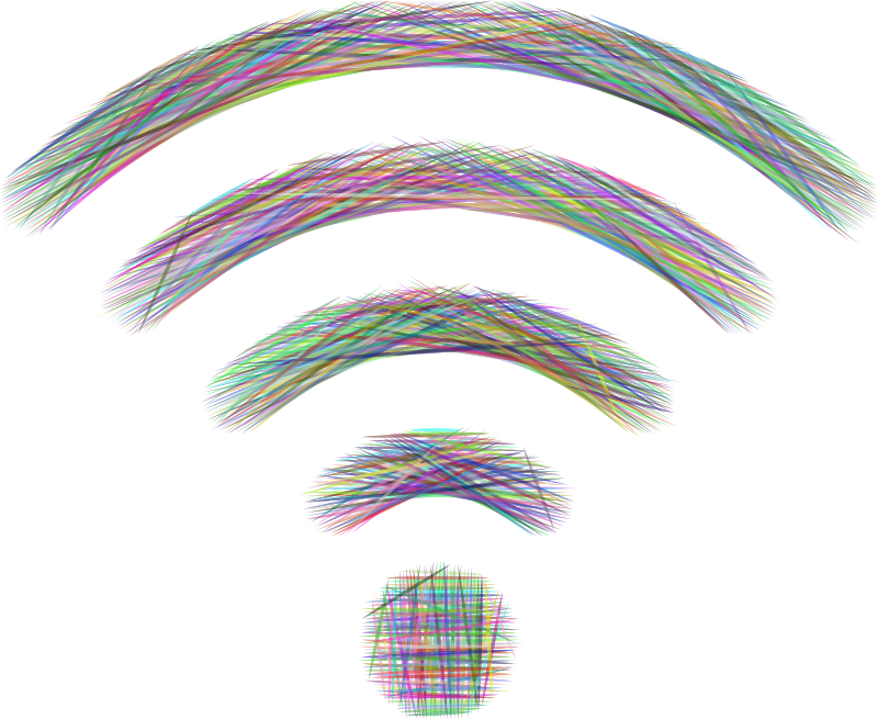 WiFi Signal Lines Colorful