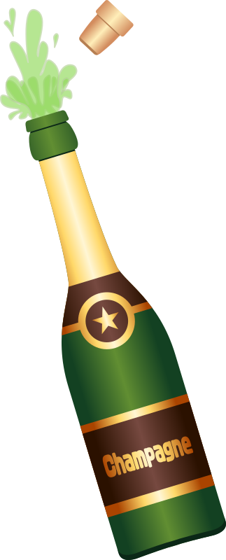 Champagne Bottle - Open