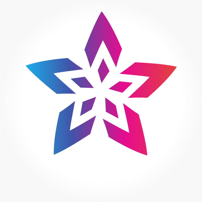 Star shape logo design element