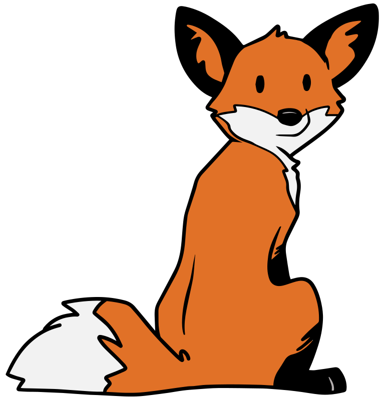 Cute Cartoon Fox - Colour Remix