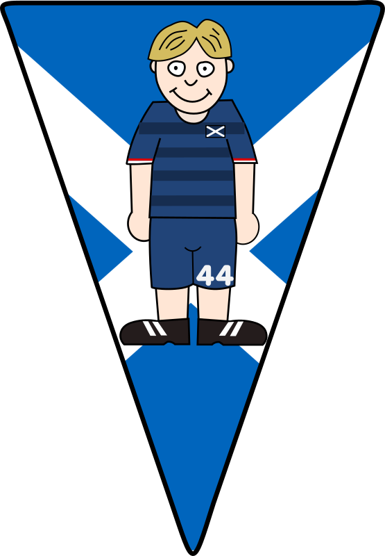 Pennant Soccerplayer Scotland 2021