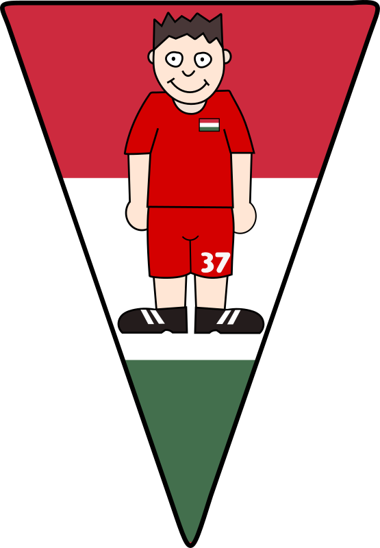 Pennant Soccerplayer Hungary 2021