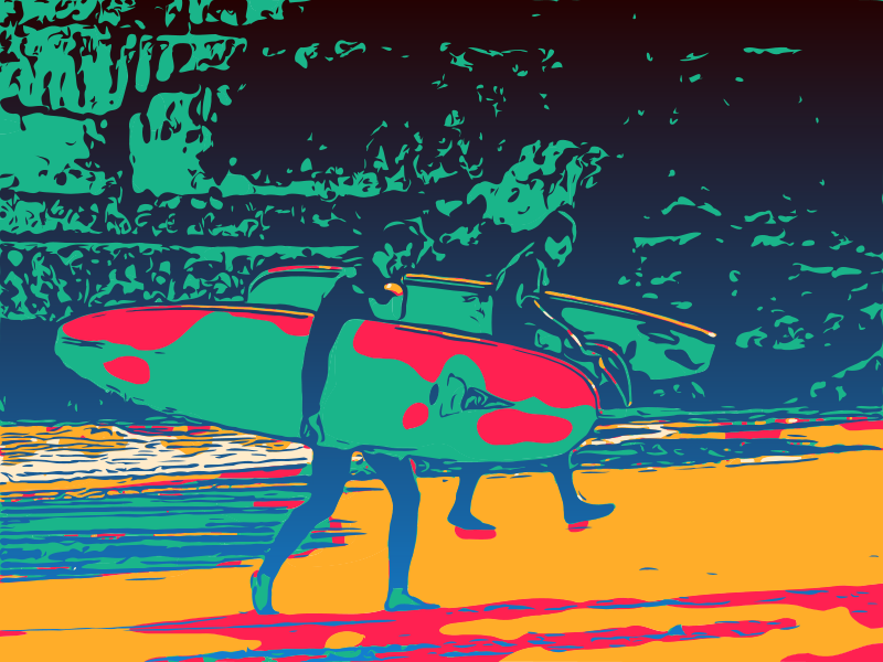 Abstract Surfers