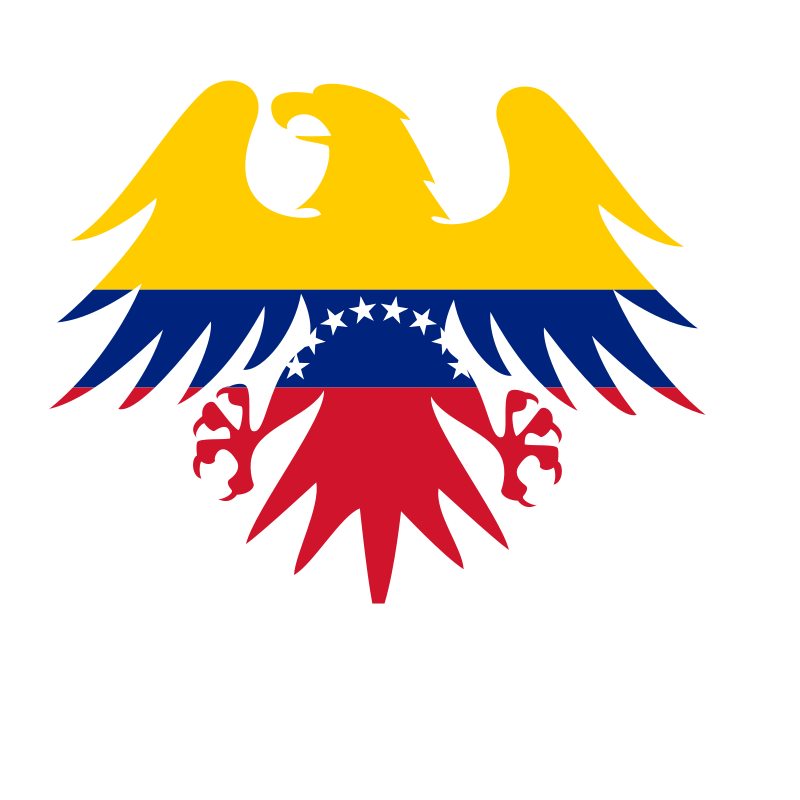 Venezuela flag heraldic eagle crest