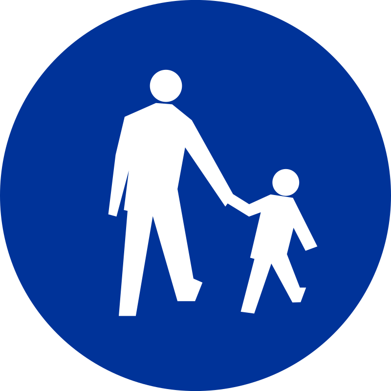 Polish Pedestrians Only Sign
